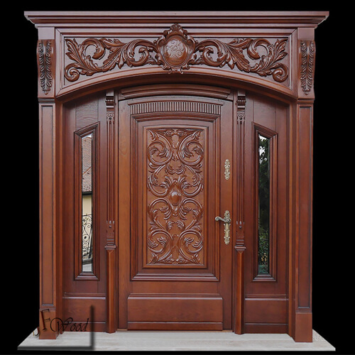Handcrafted luxury wooden door